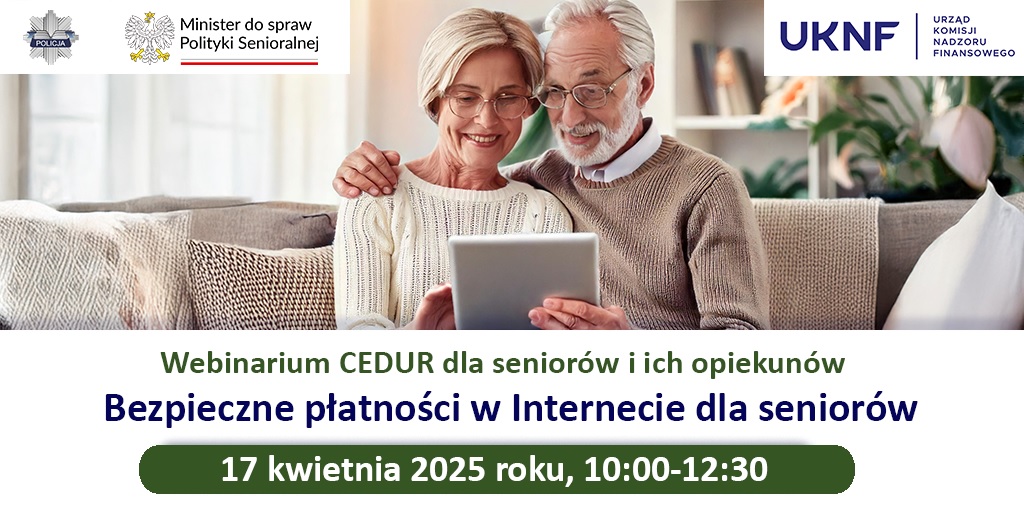 Webinarium o bezpiecznych płatnościach w Internecie dla seniorów